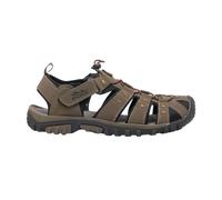 Toggle & Touch Fastening Synthetic Nubuck Trail Sandals PDQ Taupe 6