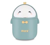 TOGHPUW Desk Bin, Mini Trash, Cute Small Waste Bin, Deskbin with Lid, Suitable For Office, Bedroom, Children'S Room (green)