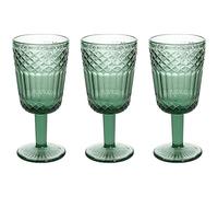 Tognana Claire Set of 3 Goblets, 270 cc, Glass, Green
