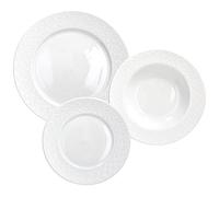 Tognana Margaret Dinner Set for 6 People, 18 Pieces, Porcelain, White