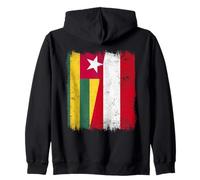 Togo Austria Flag | Togolese Austrian Roots Zip Hoodie