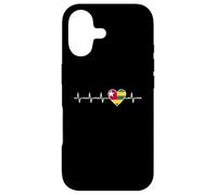 Togolese Flag Heartbeat Togo Heart West Africa Country Case for iPhone 17