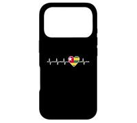 Togolese Flag Heartbeat Togo Heart West Africa Country Case for iPhone 17 Pro