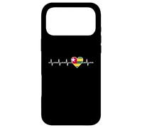 Togolese Flag Heartbeat Togo Heart West Africa Country Case for iPhone 17 Pro Max