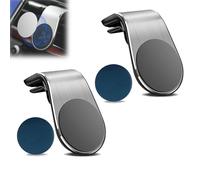 TogtherKings 2 x Mount Compatible with Ooono No2/No1, Magnetic Holder, Car for Air Vents, Car Mount, Speedometer Holder with Clip, Compatible with Speed Camera Warning Vehicles (Silver)