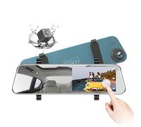 TOGURDM 1080P Mirror Dash Cam with 5inch IPS Full Touch Screen Dash Cam Front and 4 LED Rear Camera Dual Camera with Waterproof Rear Camera, Parking Assistant, Monitor, 170° Wide Angle