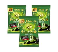 Tohato Chocotzel Chocolate Pretzel Snack Matcha Flavour 45g (3, 45g)
