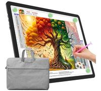 TOHETO A3 Light Board with Bag for Diamond Painting, Super Bright Magnetic Light Pad with Side Buttons, Lightbox for Tracing and Drawing, Corded Light Table for Sketching, Weeding Vinyl (Black)