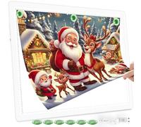 TOHETO Rechargeable A2 Light Pad for Diamond Painting 25.2''x18.4'', Magnetic Diamond Art Light Board, Wireless Lightbox for Tracing and Drawing, Cordless LED Light Table for Sketching, Weeding Vinyl