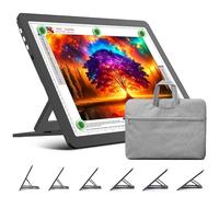 TOHETO Rechargeable A3 Light Board with Stand, Bag, Super Bright Magnetic Light Pad with Side Buttons, Wireless Light Box for Tracing and Drawing, Cordless Light Table for Diamond Painting, Sketching