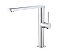 Tohlar Kitchen Tap, Brushed Stainless Steel Kitchen Sink Mixer Tap, Single Handle Monobloc 360° Swivel Faucet Hot Cold Mxier