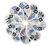 TOHMLAPE 10pcs/set Vintage the British Flag Golf Club Iron Headcover
