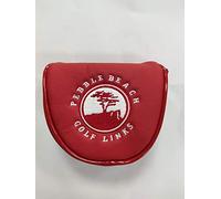 TOHMLAPE Pebble Beach Patterned Golf Mallet Putter Head Cover, Red