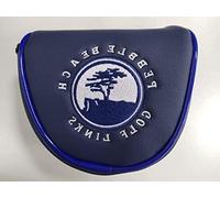 TOHMLAPE Pebble Beach Patterned Magnetic Mallet Putter Head Cover, Blue