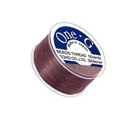 Toho One-G 0.2mm Nylon Beading Thread Mauve 50yd Spool