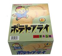 TOHO Potato Fly Chips 11g×20pcs Japan Dagashi Snacks with AkibaKing Sticker