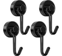 Tohoer Magnetic Hooks, Neodymium Magnets Hook Heavy Duty 30LBS with Rust Proof for Fridge, Refrigerator, Oven, Grill, BBQ, Key, Tools Holder, Utensil, Kitchen, Outdoor, Magnet for Hanging Wreaths