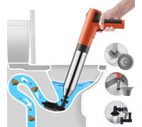 Tohomes Electric Toilet Plunger,Toilet Plunger Heavy Duty,Drain Snake Clog Remover Tools,High Pressure Air Drain Blaster Heavy Duty Plunger For Toilet,Bathroom,Floor Drain,Sewer,Kitchen Clogged