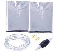 TOHONGADON 116 Gallon Emergency Water Storage, Bathtub Drinking Water Bladder with Hand Pump, Storage Emergency Drinking Water Container, Tub Water Storage Bag for Camping Hurricane RV Traveling