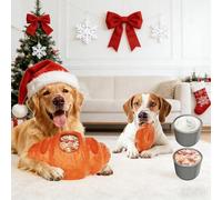 TOHONGADON Dog Frozen Treat Toy, Croissant Dog Chew Toys, Freezable Fillable Puzzle Treat Dispensing Toys, Long-Lasting Interactive Puzzle Toys for Large Medium Dogs Chewers Interactive