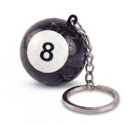 TOI 3D Puzzle Ball Assembles into Keychain Pendant, 30 Pieces 3D Jigsaw Puzzle for Adults Teens, Creative DIY Craft Kit, Gift for Sports Enthusiasm, Billiards