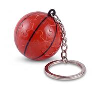 TOI 3D Puzzle Ball Assembles into Keychain Pendant, 30 Pieces 3D Jigsaw Puzzle for Adults Teens, Creative DIY Craft Kit, Gift for Sports Enthusiasm, Basketball