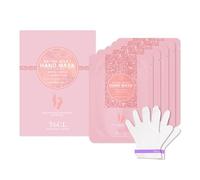 Toi:L Extra Silky Hand Mask 5 Pairs, Moisturizing Gloves for Dry Hands with Pearl & Green Caviar, Repairing and Softening Hand Care Treatment for Aging, Cracked, and Dry Skin