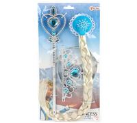 Toi-Toys Ice Princess Dress-Up Set with Braid, Tiara & Staff