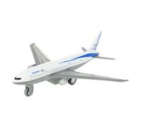 Toi-Toys Metal airplane pullback white 14 x 13 cm (US IMPORT)