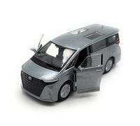 Toi-Toys Welly Model car Toyota Alphard 2024 Van, miniature car, scale 1:39 / L 12cm, silver