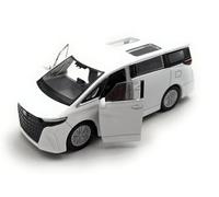 Toi-Toys Welly Model car Toyota Alphard 2024 Van, miniature car, scale 1:39 / L 12cm, white
