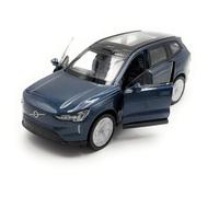 Toi-Toys Welly Model car Volvo EX90, miniature car, scale 1:39 / length 12cm, blue