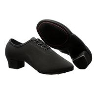Toichi Women's Latin Dance Shoes Lace-up Ballroom Modern Salsa Rhythm Teaching Practice Professional Performance Dance Shoes, Style B-1.2inch Heels, 4.5 UK