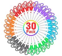 Toidgy 30 Packs Bulk Scissors, 8 Inch Scissors, Sharp Sewing Fabric Scissors for General Use, for Office, Home, High School/High School, Estu School Supplies