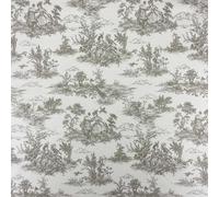 Toile De Jouy French Lovers Printed Cotton Rich Linen Vintage Look Dress, Curtain, Furnishing, Upholstery Home, Fabric Material (per Half Metre, Natural)