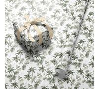 Toile De Jouy Palm Tree Wrapping Paper Roll - Wide 59.4cm x 3.6m Pagoda Gift Wrap for Birthday, Wedding, Christmas, Housewarming, Men, Women and Plant Lovers