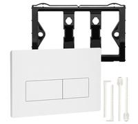 Toilet Actuator Plate Dual Flush White Flush Button Plate Compatible with Geberit Sigma 01/20/21/30/50 UP300/UP320 Flush Mounted Cisterns, Flush Button for Wall Hidden Water Tank Panel