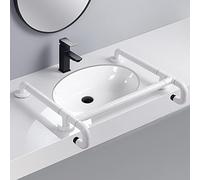 Toilet Aids for Disabled and Elderly, Heavy Duty Handicap Grab Bars for Bathroom Sink, Non-Slip Safety Shower Handle for Hospital Restaurant School & Public Areas,White,60x40cm(23.6x15.7 in)