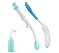 Toilet Aids Set for Wiping - Long Handle Butt Wiper for People Overweight, Elderly and Disabled, Bottom Buddy Wiping Aid for Bathroom