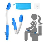 Toilet Aids Tools Folder Long Reach Comfort Wipe Victop Bottom Wiper Toilet Aids Buddy Toilet Tissue Aids for Motion Assistance Extends Reach Over 15.7" Grips Toilet Paper or Pre-Moistened Wipes (B)