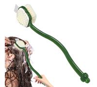 Toilet Back | Long Handle Shower Brush for the Body, Three-Sided Bath Accessory for Cleaning Nails Shampoo Student Apartment