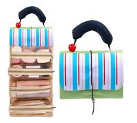 Toilet Bag, Foldable Roll-up Toilet Bag, Large Capacity Waterproof Travel Bag with Removable Bag and Hanging Hook for Men, Women and Girls, Green Folding Bag, see description, See description