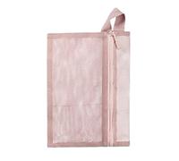 Toilet Bag - Mesh Zip Bag | Multifunctional Zip Mesh Bag | Portable Dead Cloth Organiser for Travel Reporting Cosmetics - Dormitory - Business Trips Beach Home St, Pink, see description, 1