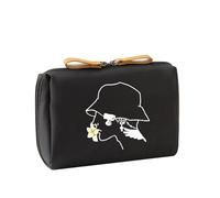 Toilet Bag Printed Make Up Travel Cosmetic Aesthetic Storage Beautiful Lipsticks for Women Girls Make Up Toilet Tilt Beautiful Coin Bag Portable Cosmetic Printed, black, Mass Beauty
