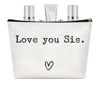 Toilet Bag Travel Bag - Best Sister of All Time Toilet Organiser Sister , Funny Christmas Birthday | Make Up Cosmetic Bags - Travel Back Organiser for S, Love You Sis, see description, See