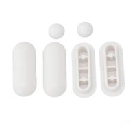Toilet Base Bumper 6 Pack for WC Floor Contact Zones to Deliver Reliable Compression Performance on Tile, Stone, and Vinyl