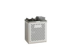 Toilet Bathroom Laundry Basket Folding Dirty Clothes Storage With Wheels Removable(Big-White-A)