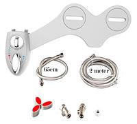 Toilet Bidet,Cold & Hot Water Bidet,Luxury Hot & Cold Water Bidet,Self Cleaning 2 Nozzle.(One-Year Limited Warranty)