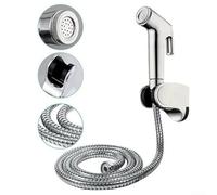 Toilet Bidet Handheld Sprayer Chrome - Multi-Functional Shower Spray for Pet Bathing & Floor Cleaning - Leak for Proof Connection 1.5 Metre Hose