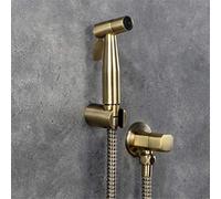 Toilet Bidet Shattaf Hand Held Bidet Sprayer Antique Bronze Stainless Steel Douche Kit Jet Copper Valve Set Bidet Faucet Muslim Shower Bidet,B Set LWX